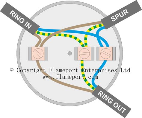 how to wire a junction box into a ring main|junction box wiring identification.